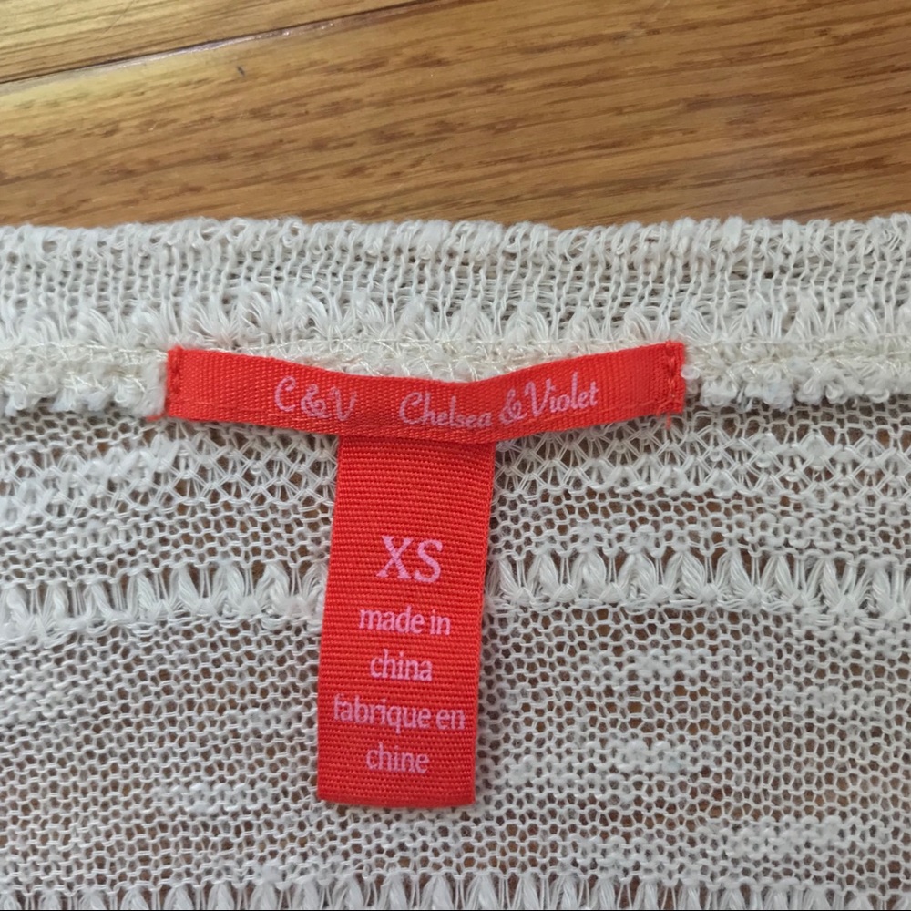 Chelsea & Violet Gauzey Lace Sweater Top - Picture 5 of 5